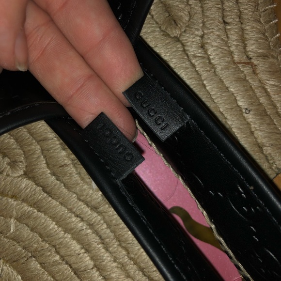 Gucci GG black leather espadrille - Picture 8 of 8